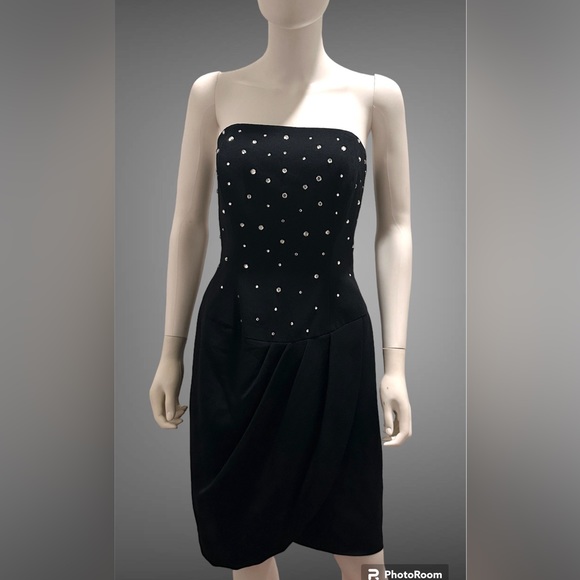 Vintage Dresses & Skirts - Vintage MORTON MYLES  FOR THE WARRENS jeweled  embellished Dress.